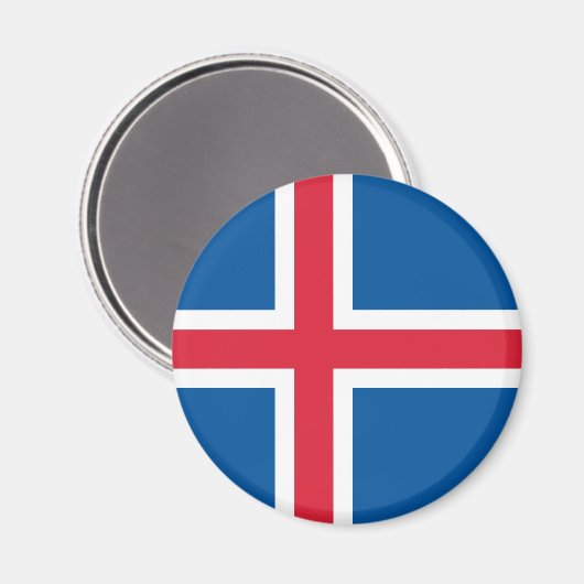 Aimant Drapeau islandais (Recto/Verso)