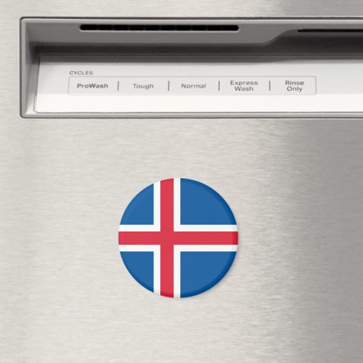 Aimant Drapeau islandais (In Situ (Lave-vaisselle))
