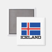 Aimant Drapeau Islande (Recto/Verso)