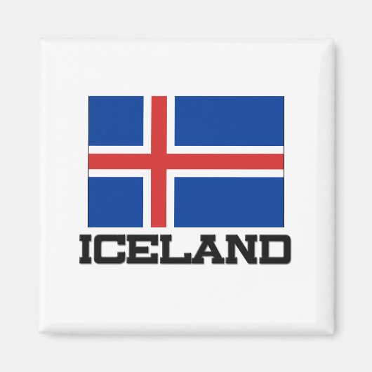 Aimant Drapeau Islande (Devant)