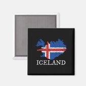 Aimant Drapeau Islande (Recto/Verso)