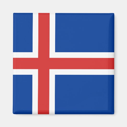 Aimant Drapeau Islande (Devant)