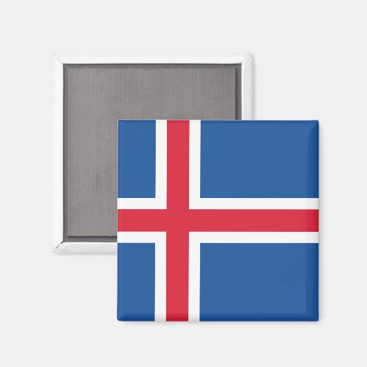 Aimant Drapeau Islande (Recto/Verso)