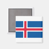 Aimant Drapeau Islande (Recto/Verso)