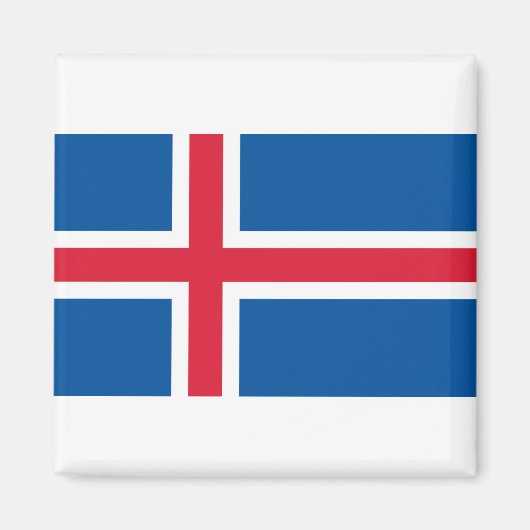 Aimant Drapeau Islande (Devant)
