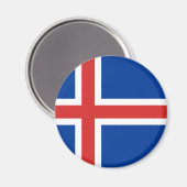 Aimant Drapeau Islande (Recto/Verso)