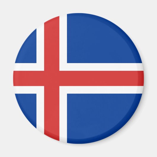 Aimant Drapeau Islande (Devant)