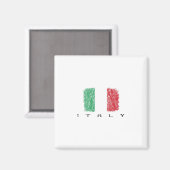 Aimant Drapeau Italia (Recto/Verso)