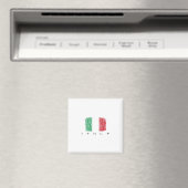 Aimant Drapeau Italia (In Situ (Lave-vaisselle))