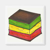 Aimant Drapeau Italien Sept Couches Rainbow Cookie Pâte (Devant)