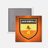 Aimant Drapeau Jacksonville (Recto/Verso)
