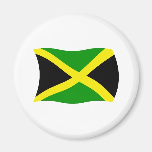Aimant Drapeau Jamaïcain (Devant)