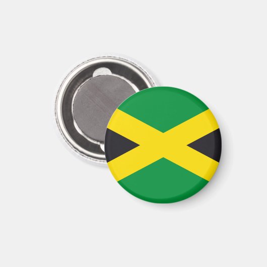 Aimant Drapeau jamaïcain (Recto/Verso)