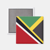 Aimant Drapeau jamaïcain de Trini | Drapeau de la Jamaïqu (Recto/Verso)