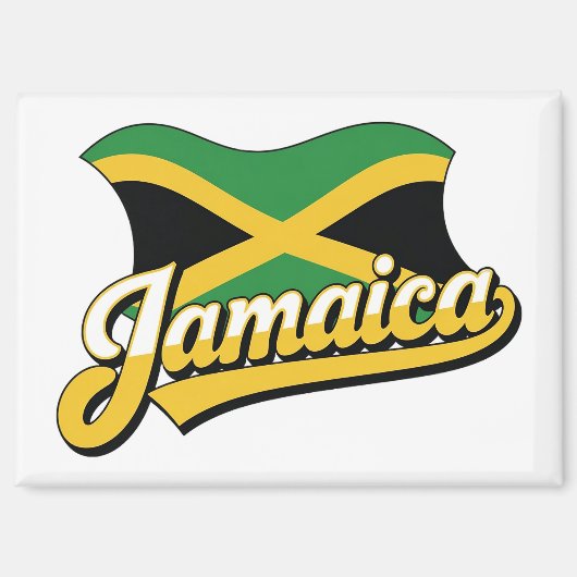 Aimant Drapeau Jamaïque (Recto)