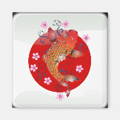 Aimant Drapeau japonais brillant (Devant)