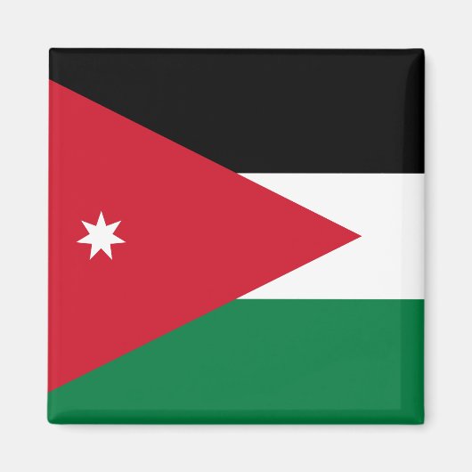 Aimant Drapeau Jordanie (Devant)