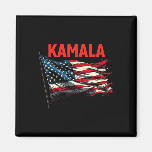 Aimant Drapeau Kamala (Devant)