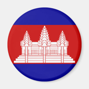 Aimant Drapeau KH du Cambodge