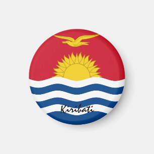 Aimant Drapeau Kiribati & Océanie - Amateurs de voyage/sp