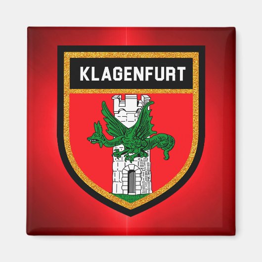 Aimant Drapeau Klagenfurt (Devant)