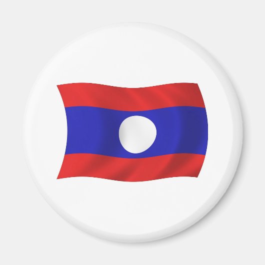 Aimant Drapeau Laos (Devant)