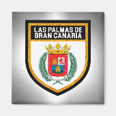 Aimant Drapeau Las Palmas de Gran Canaria (Devant)