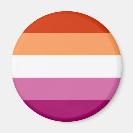 Aimant Drapeau Lesbien LGBT (Devant)