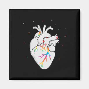 Aimant Drapeau Lgbt Heartbeat Gay Lesbian Resist Hommes F
