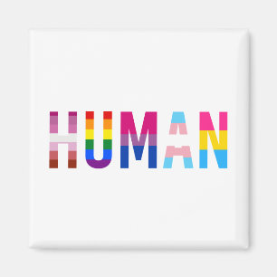 Aimant Drapeau LGBT humain Mois de la fierté gay Transgen