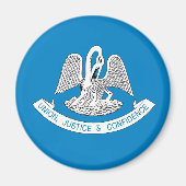 Aimant Drapeau LOUISIANA - (Devant)