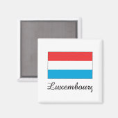 Aimant Drapeau Luxembourg (Recto/Verso)
