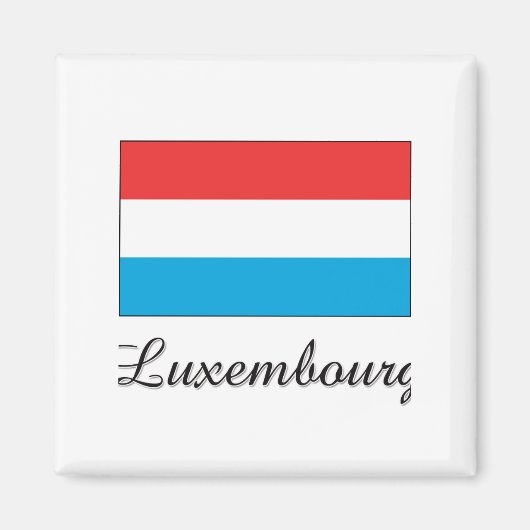 Aimant Drapeau Luxembourg (Devant)