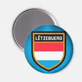 Aimant Drapeau Luxembourg (Recto/Verso)