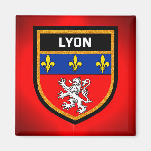 Aimant Drapeau Lyon