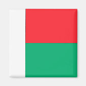 Aimant Drapeau Madagascar (Devant)