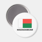 Aimant Drapeau Madagascar (Recto/Verso)