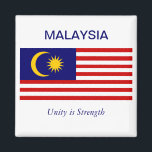 Aimant Drapeau malaisien<br><div class="desc">Aimant du drapeau malaisien.</div>