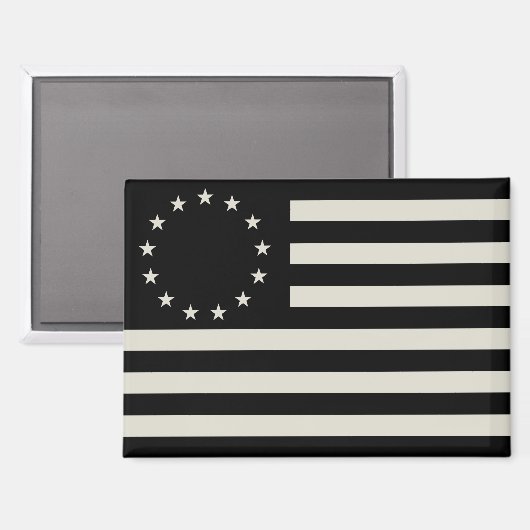 Aimant Drapeau Manga, Betsy Ross ou Drapeau Cercle Améric (Recto/Verso)
