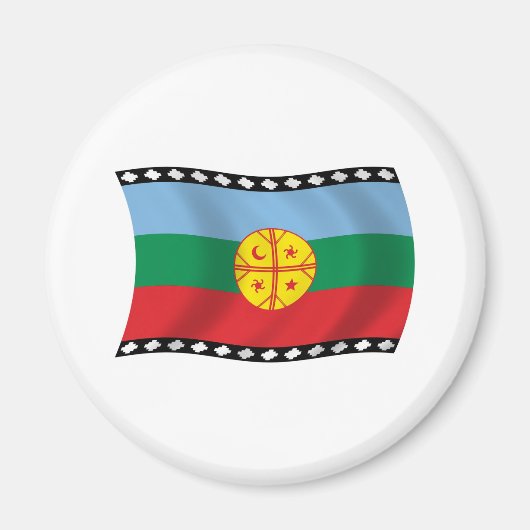 Aimant Drapeau Mapuches (Devant)