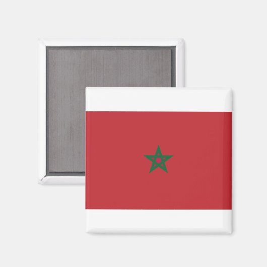 Aimant Drapeau Maroc (Recto/Verso)