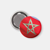 Aimant drapeau marocain (Recto/Verso)