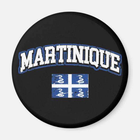 Aimant Drapeau Martinique (Devant)
