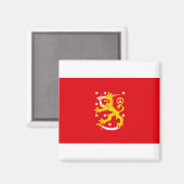 Aimant Drapeau médiéval de Finlande (Recto/Verso)