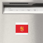 Aimant Drapeau médiéval de Finlande (In Situ (Lave-vaisselle))