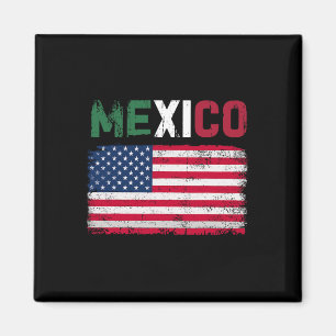 Aimant Drapeau mexicain américain Drapeau mexicain