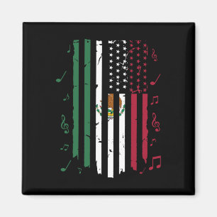 Aimant Drapeau mexicain américain Drapeau mexicain
