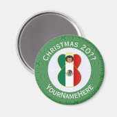 Aimant Drapeau mexicain Ange de Noël Personnalisé (Recto/Verso)
