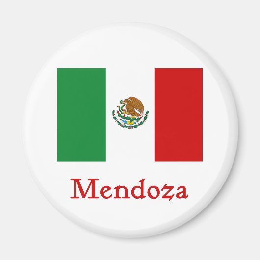 Aimant Drapeau mexicain Mendoza (Devant)