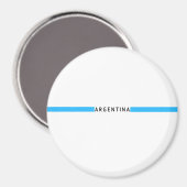 Aimant Drapeau minimaliste argentin (Recto/Verso)